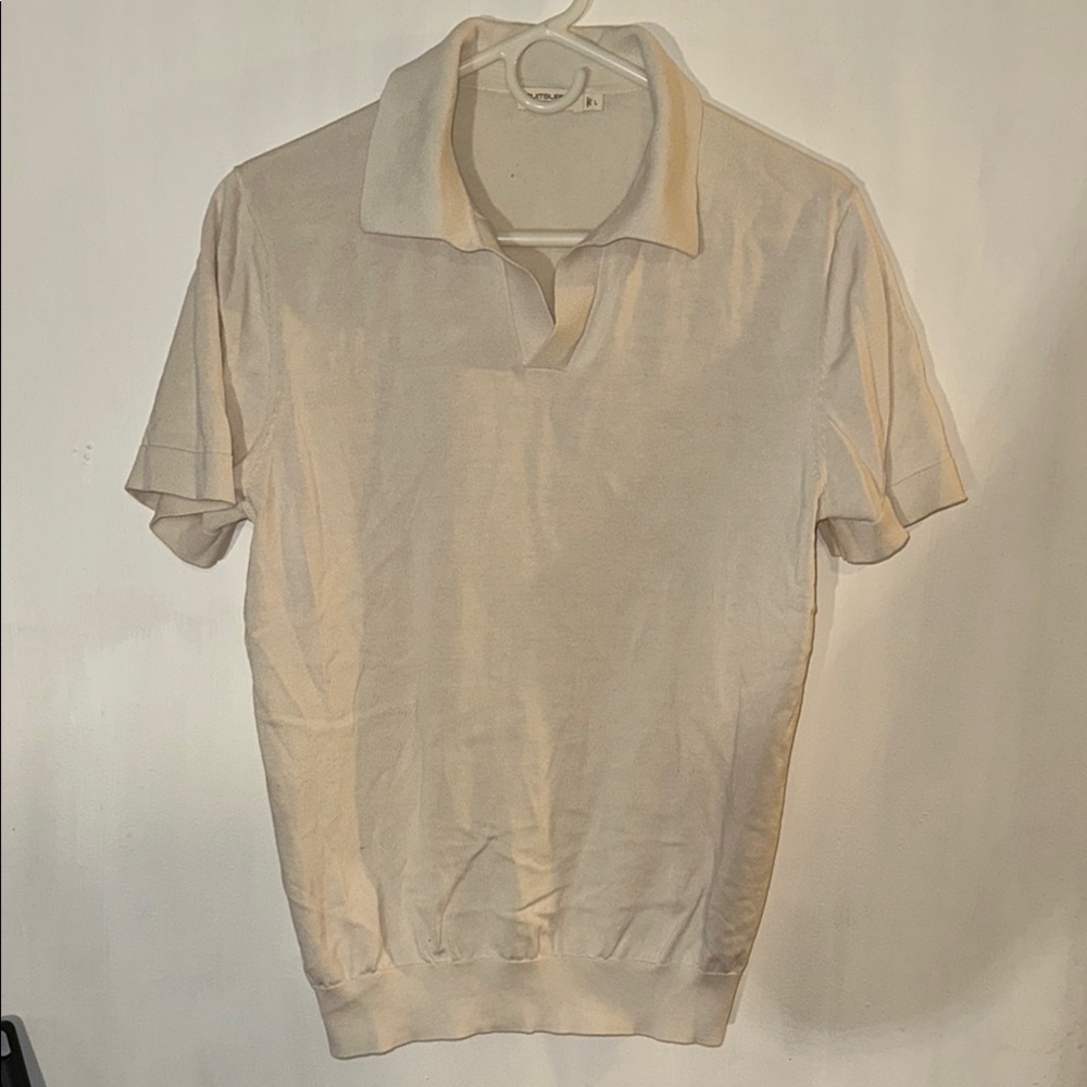 off White buttonless polo - Picture 3 of 5